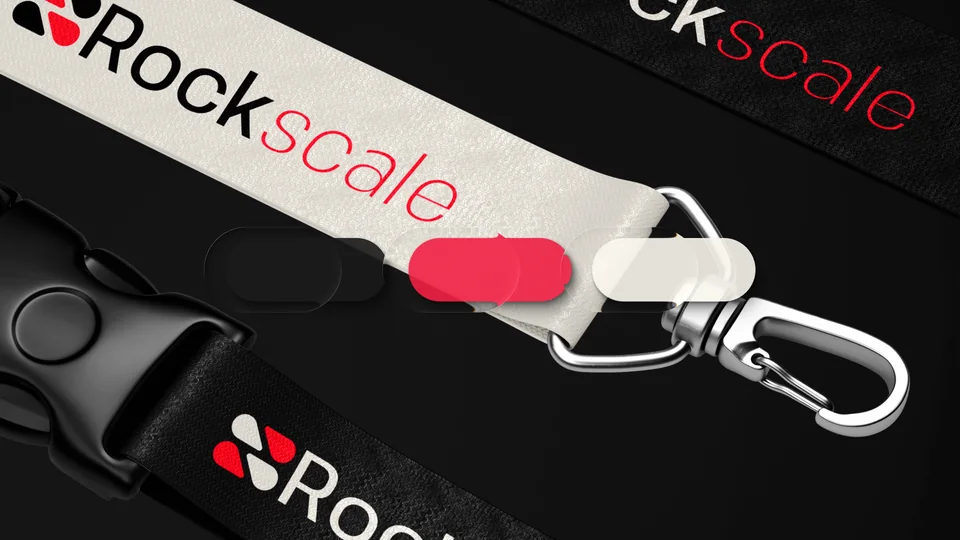 Lanyard com a marca Rockscale