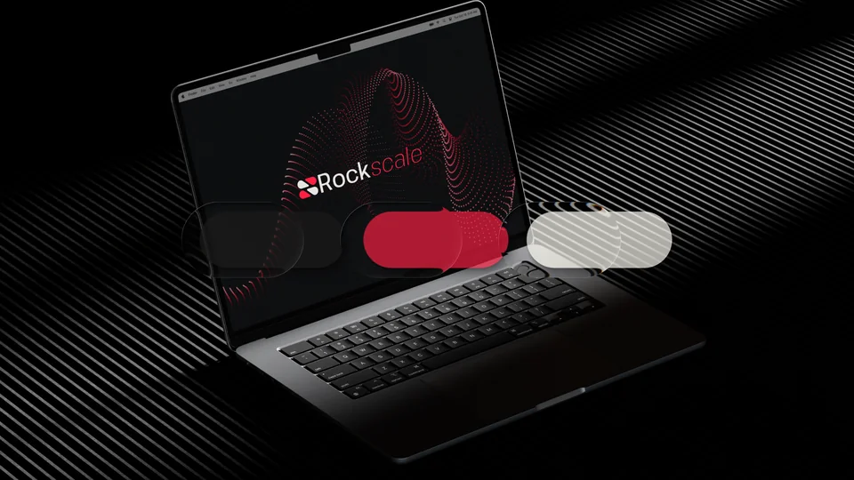 Notebook com a marca Rockscale